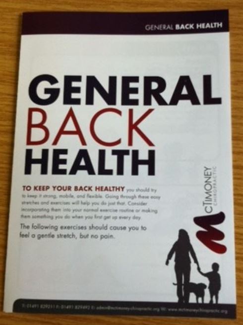 General Back Health (Exercise Leaflet)